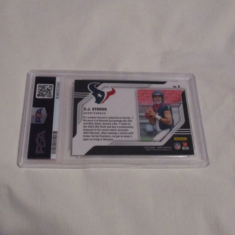 2023 ZENITH CJ STROUD BEHIND THE NUMBERS #5 PSA 10 - Picture 6 of 6